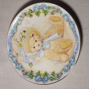 Vintage 2001 Avon Cherished Teddies "A Mother's Love Is Never Ending Plate